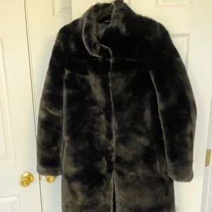Unreal Fur Black Faux Fur Coat